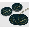 thumbnail image 4 of Inkdotpot Real Gold Foil Love Is Sweet Wedding Tags Favor Hang Paper Tags 100 Pieces, 4 of 7