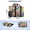 thumbnail image 3 of YAZAOO Mesh Beach Bags Totes Foldable Multiple Pockets Creatively Flamingo in A Garden Of Colors Printed, 3 of 8