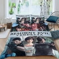 thumbnail image 2 of Resident Evil Conjunto de sábanas temático, trío de piezas, cómodo y amigable con la piel, diseño único, regalo de decoración para el hogar para familiares, amigos y fans, 90 cm * 190 cm, 2 of 6