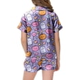 thumbnail image 4 of NIEWTR Halloween Pajamas Toddler Girls Halloween Pajamas Sets Sleeping Pants Cute Print Home Short Sleeve Shorts Pajama Set Full Suit Clothes, 4 of 5