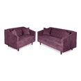 thumbnail image 2 of Sala 3-2 Makora Modelo Ivanka Velvet Morado, 2 of 9