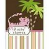 Queen of the Jungle Baby Shower Invitations - Girl Baby Shower Invitations - 8 Count