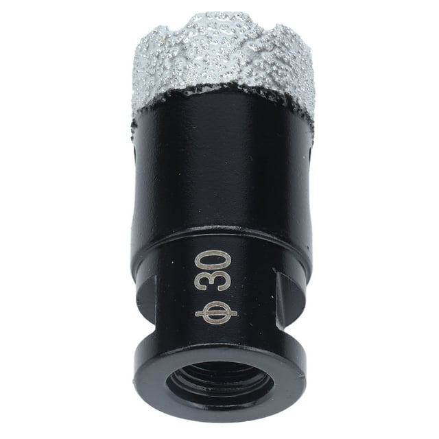 Broca de Diamante Bling Bling Soldada 30 mm Negro