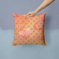 thumbnail image 2 of Carolines Treasures BB7387PW1414 Orange Fish Watercolor Fabric Decorative Pillow  14Hx14W multicolor, 2 of 4