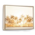 thumbnail image 2 of Designart "Shadowy Palms In The Golden Grove I" Palms & Palm Trees Floater Framed Wall Art Living Room, 2 of 5