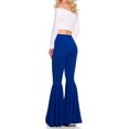 thumbnail image 4 of Txlixc Pantalones de campana sexy femenina, pantalones de moda retro sin fisuras de color sólido y cintura alta Txlixc  moda, 4 of 6