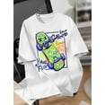 thumbnail image 1 of Camiseta informal de verano para niño - "Fácilmente distraído por los aviones"; Estampado gráfico, Manga corta, Cuello redondo, Tejido elástico ligero, Ideal para ropa informal de verano | Top con e, 1 of 6