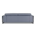 thumbnail image 4 of Titan Furnishings Modern Genuine Italian Leather Sofa in Light Blue, 4 of 8
