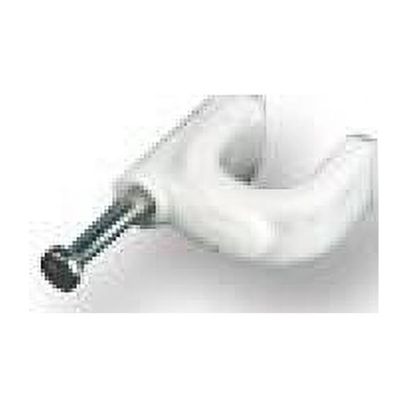PRO POWER - Coaxial Cable Clips White 5.0-6.0mm 100 Pack
