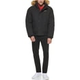 thumbnail image 4 of Men's Tommy Hilfiger Flex Tech Snorkel Bomber with Removable Faux Fur Trim Color: Red Size: L, 4 of 5