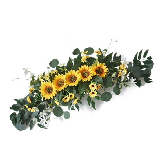 AOOOWER Artificial Flower Swag Wedding Swag for Wedding Ceremony Sign Flower Decoration