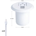 thumbnail image 3 of Arandela de alimentación Maggie Desktop de 5 V/2 A USB 125 V/12 A, 1 toma, 3 of 6