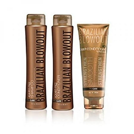 Brazilian Blowout Aftercare Kit Wash, Rinse, Masq