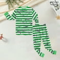 thumbnail image 5 of Gubotare Baby Pajamas 2 Piece Long Sleeve Pajama Set,Comfy Nightwear Soft Loungewear,Family Matching Pjs Set 4T 5T (Green,4-5 Years), 5 of 9