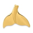thumbnail image 1 of Real 14kt Yellow Gold Whale Tail Chain Slide; for Adults and Teens; for Women and Men, 1 of 4