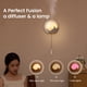 thumbnail image 5 of Pisexur Batería de cocina Humidificador de luz nocturna de pared con 3 modos de iluminación, humidificador de niebla silencioso con control remoto, modo de niebla aju para la cocina del hogar, 5 of 8