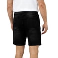 thumbnail image 6 of Guluxicc Mens Denim Shorts Button Elastic Waist Jean Shorts Regular Fit Solid Color Summer Casual Jeans with Pockets, 6 of 9