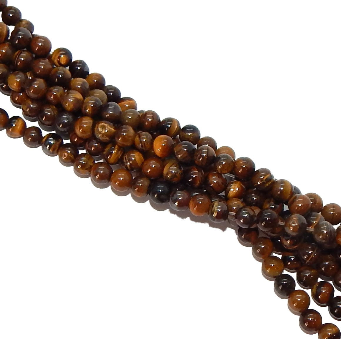 8mm Tigereye Natural Round Beads 40cm 15/" Stone