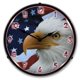 thumbnail image 1 of 1404499 Reloj American Bald Eagle - Hecho en EE. UU. Collectible Sign & Clock 1404499, 1 of 2