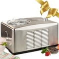 thumbnail image 1 of Total Chef Máquina automática para hacer helados y yogures 2 en 1 Pantalla LCD Compresor incorporado de 1.6 qt Helado de sorbete congelado casero fresco en 1 hora Sin sal ni precongelación Acero inoxi, 1 of 5