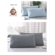 thumbnail image 4 of Funda de almohada de 2 piezas de lujo de color sólido, cómoda, suave e hipoalergénica, para una buena noche de sueño, color negro, gris y rosa, 4 of 5