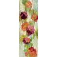 thumbnail image 2 of Vassileva, Silvia 11x24 Gold Ornate Wood Framed with Double Matting Museum Art Print Titled - Coral and Emerald Garden II, 2 of 4