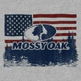 thumbnail image 2 of Boy's Mossy Oak American Flag Landscape Logo Graphic Tee Athletic Heather X Large, 2 of 5