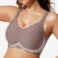 thumbnail image 5 of Wireless Bras for Women Full Coverage Seamless Scalloped Push Up No Underwire Everyday Bra with Air Holes, 5 of 5