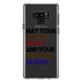 thumbnail image 1 of DistinctInk Clear Shockproof Hybrid Case for Samsung Galaxy Note 9 - TPU Bumper Acrylic Back Tempered Glass Screen Protector - May Your Coffee Be Hot Eyeliner Be Even, 1 of 5