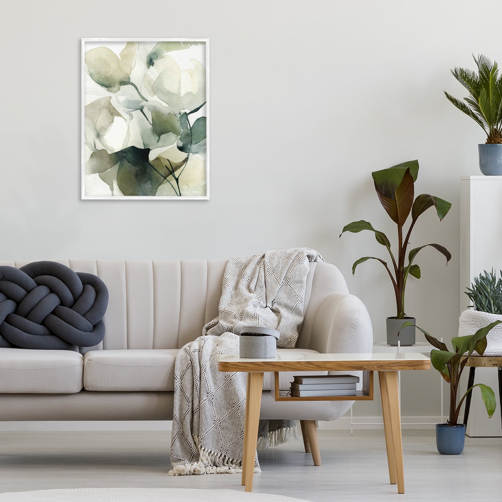 Stupell Industries Flowing Floral Branches White Framed Giclee Art, design by Svetlana Aleynikova