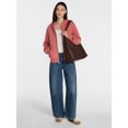 thumbnail image 2 of Scenario Women's and Women's Plus Zip Front Fleece Hoodie Jacket, Sizes XS-4X, 2 of 6