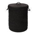 thumbnail image 1 of Simply Home Solid Black 16x16x24 hamper w/ lid, 1 of 1
