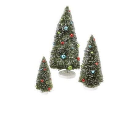 set of 3 decorated glitter frosted table top christmas set of 3 decorated glitter frosted table top christmas