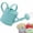 green, variant on Mini Plastic Watering Can, Small Indoor Outdoor Plant Watering Pot with Detachable Sprinkler Head, Cute Lightweight Garden Tool for Succulents, Bonsai, Flowers, and Indoor Plants