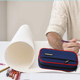 thumbnail image 5 of Bolsa para bolígrafos, caja de papelería simple para escuela primaria y secundaria, estuche para lápices de doble capa, 5 of 5