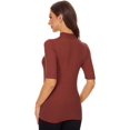 thumbnail image 4 of ORUYROP Chandail à Manches Courtes pour Femmes, Pull Ajusté en Jersey, 4 of 6