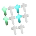 thumbnail image 3 of 10 Pcs Cross Shape Pendants Simulation Luminous Stone Charm for Necklace Supplies DIY Jewelry Making (Mixed Color), 3 of 6