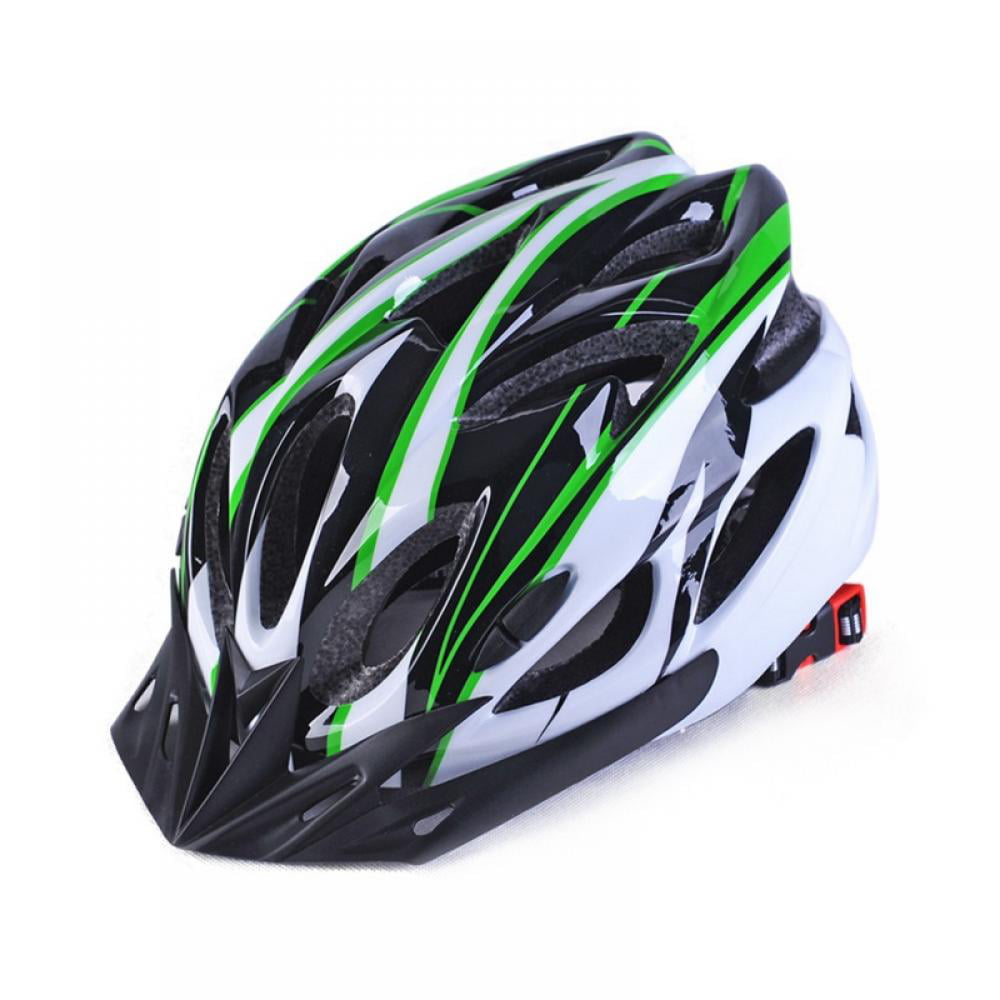 jieerrui Cycling Helmet Adult Lightweight Bike Helmet Bicycle Helmet with Taillight Adjustable for Men Women Green 