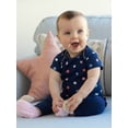 thumbnail image 3 of Gerber Newborn Baby Girl Assorted Short Sleeve Onesies Bodysuits, 3-Pack, 3 of 8