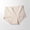 Beige, variant on Women Panties High Waist Cotton Briefs Leg Opening Stretch Underwear for Daily Inner Wear