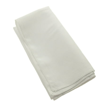 Fabric Cloth Napkin, 20-inch, 6-Piece, White