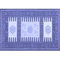 thumbnail image 1 of Ahgly Company Indoor Rectangle Southwestern Blue Country Area Rugs, 2' x 4', 1 of 4