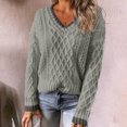 thumbnail image 2 of Vedolay Long Sweaters for Women 2023 Fall Winter Oversized Knit Crewneck Long Sleeve Pullover Sweater,Gray XL, 2 of 4