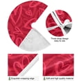 thumbnail image 2 of FMSHPON Valentine's Mother's Day Red Hearts Xmas Christmas Tree Skirt Stand Mat for Holiday Party Decoration Indoor Outdoor 48 inches, 2 of 6