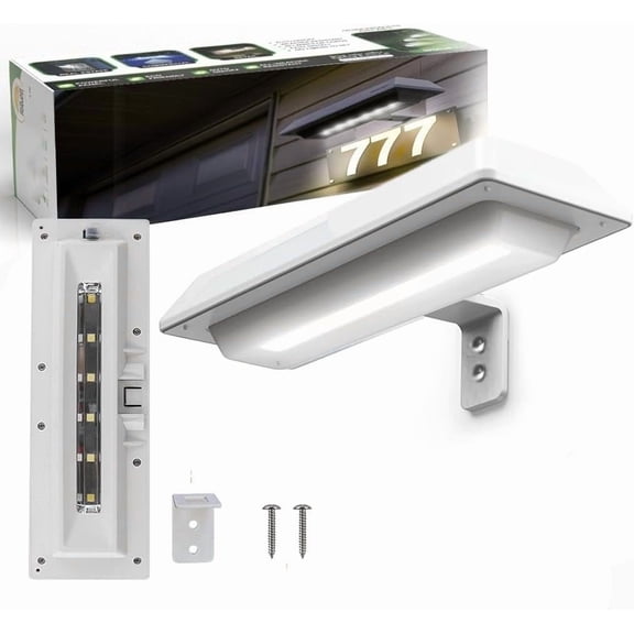 Solar LED Post Light, Wall Light, Fence Light, High Efficiency Solar Panel, Stainless Steel, Easy Install
