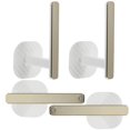 thumbnail image 1 of Luxshiny 4pcs Kitchen Hooks White Plastic Fixes Towels Bathroom Hooks, 1 of 8