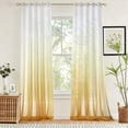 thumbnail image 1 of Cortinas Semitransparentes Degradadas para Sala de Estar y Balcón: Cortinas Que Filtran La Luz y Bloquean El Sol, con Iluminación Suave y Difusa y Tejido de Poliéster Ligero., 1 of 6