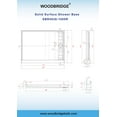 thumbnail image 6 of WOODBRIDGE Shower Base 4836-1000R 48" L x 36" W x 4" H, Right Drain, White, 6 of 6
