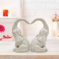 thumbnail image 3 of Love Elephant Statue Set for Garden Decoration and Home Ornamentation Symbolizing Elegant Love Yard Display Sculptue, 3 of 20