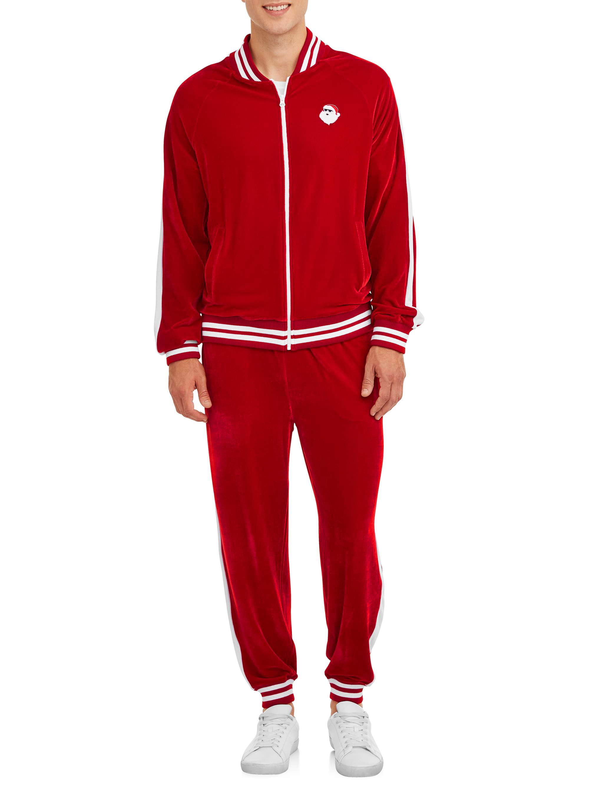red velvet jogging suit